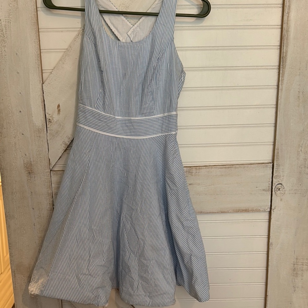 Southern Tide Blue Striped Dress